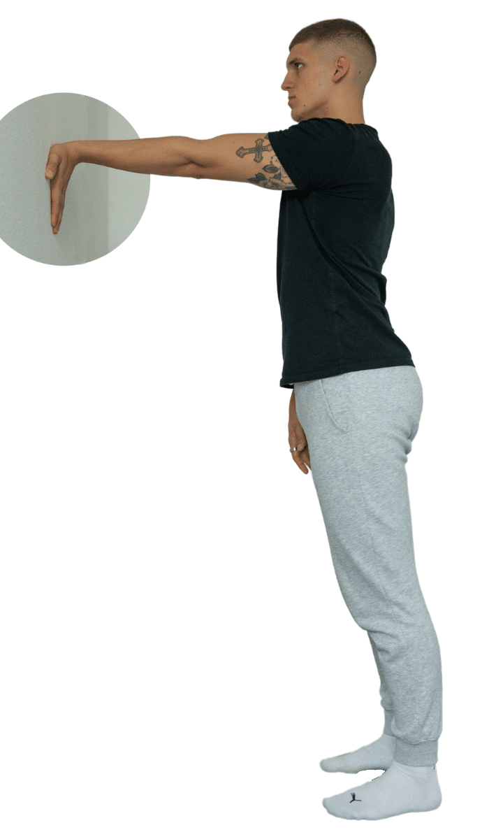 45-Dehnung Unterarm- Flexoren Tisch-Übung-Physiotherapie-Binningen-Basel