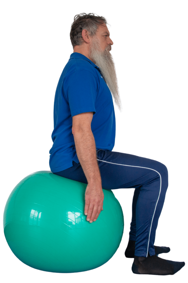 86-Wippen auf Ball-Übung-Physiotherapie-Binningen-Basel