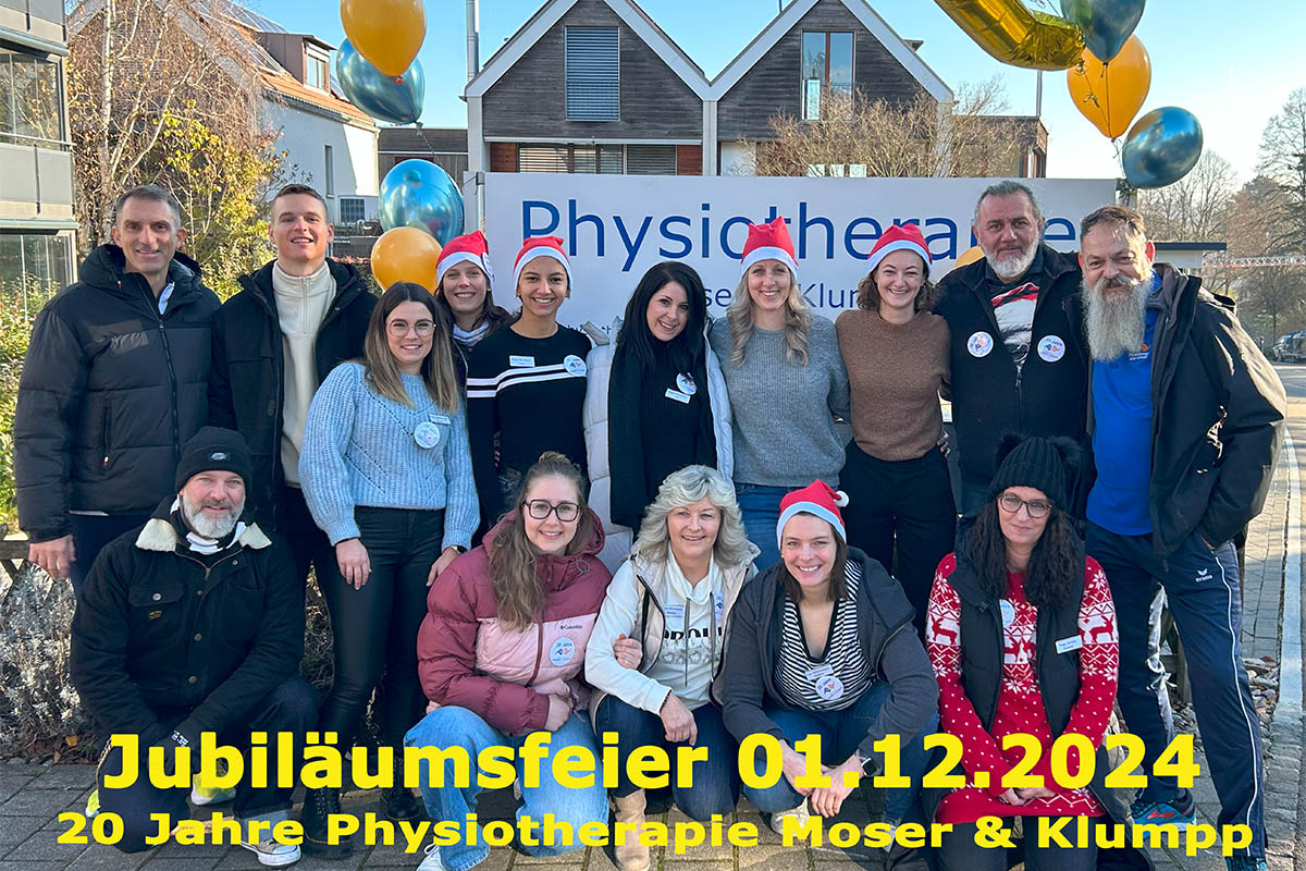 Jubiläum 20 Jahre Physiotherapie Moser & Klumpp in Binningen Basel