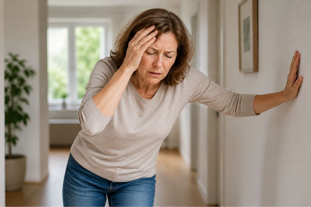 Vestibularisneuritis mit starkem Drehschwindel und Unsicherheit beim Gehen