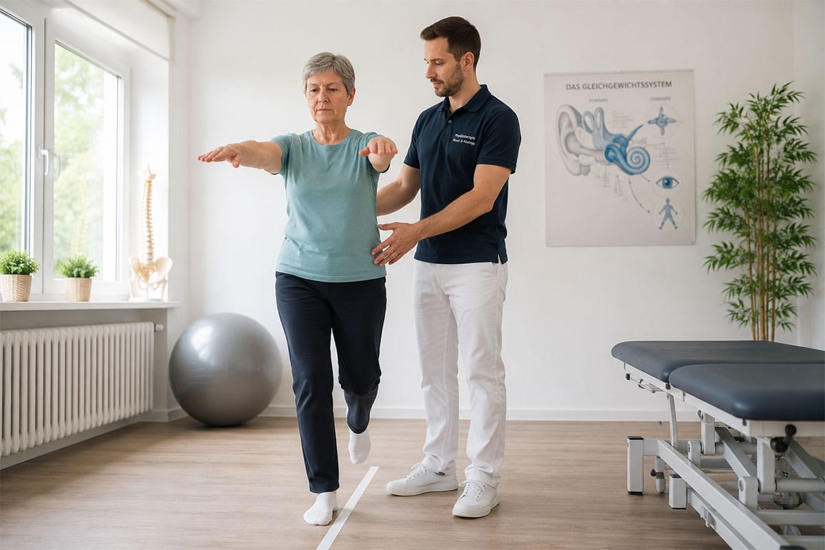 Physiotherapeutische Behandlung von Schwindel und Gleichgewichtsstörungen