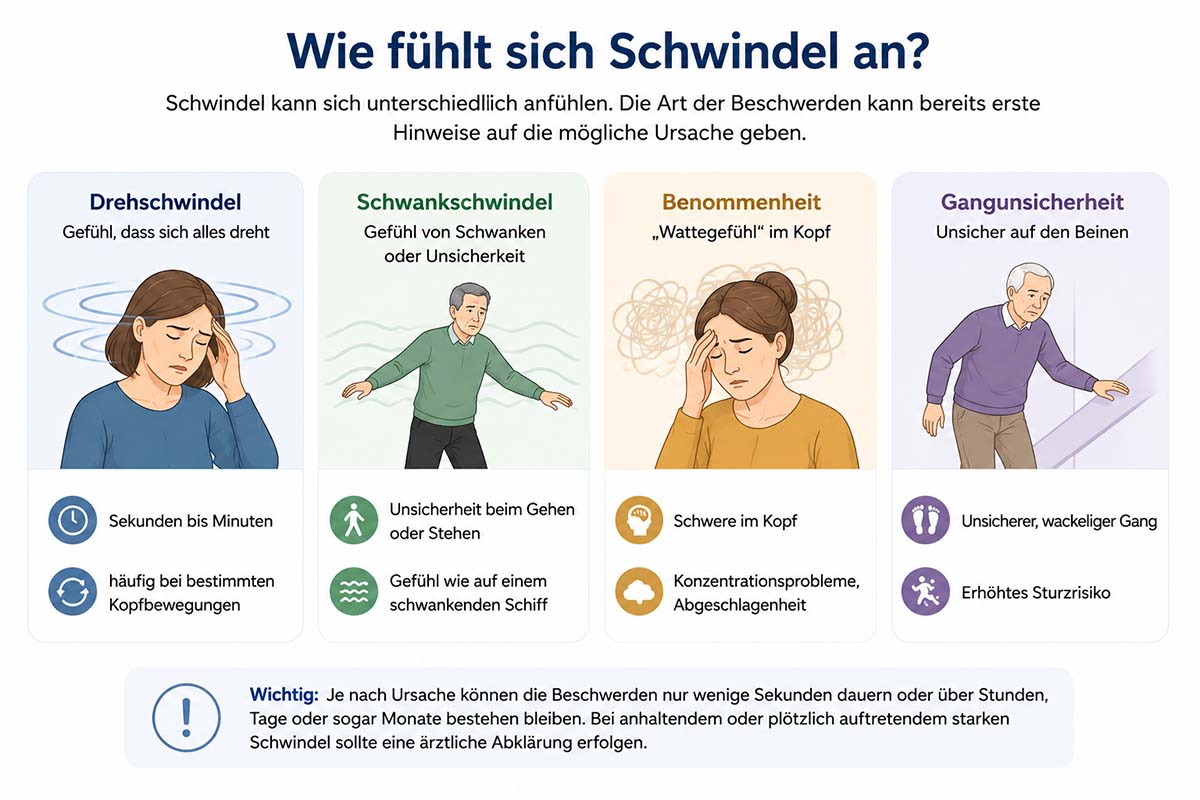 Wie fühlt sich Schwindel an?